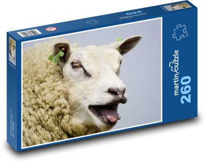 Owce - miecz, wełna - Puzzle 260 elementów, rozmiar 41x28,7 cm