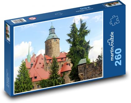 Hrad - pevnost, věž - Puzzle 260 dílků, rozměr 41x28,7 cm