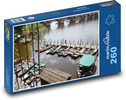 Harbour - boats,Vltava - Puzzle 260 pieces, size 41x28.7 cm 