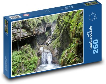 Alpy - Rakúsko, roklina - Puzzle 260 dielikov, rozmer 41x28,7 cm
