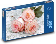 Ruže - kvety, láska Puzzle 260 dielikov - 41 x 28,7 cm 