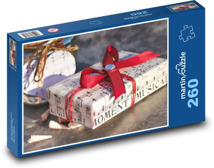 Noty - darček, prekvapenie - Puzzle 260 dielikov, rozmer 41x28,7 cm