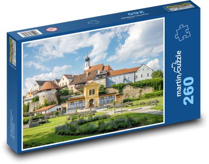 Schärding - Rakúsko, park - Puzzle 260 dielikov, rozmer 41x28,7 cm