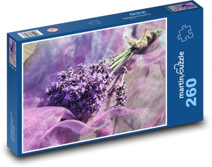 Lavendel - lila Bouquet, Dekoration - Puzzle - 260 Teile
