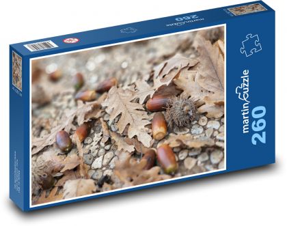Tree - oak, acorns - Puzzle 260 pieces, size 41x28.7 cm 