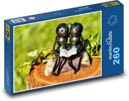 Ameisen - ein Kunstwerk, ein Stumpf - Puzzle - 260 Teile