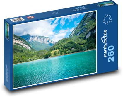 Tenno - lake, Italy - Puzzle 260 pieces, size 41x28.7 cm 