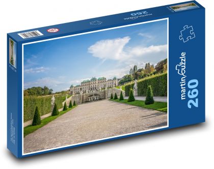 Belvedere Palace - Austria, Wiedeń - Puzzle 260 elementów, rozmiar 41x28,7 cm