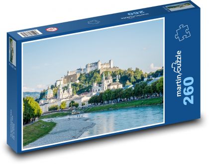 Salzburg - město, Rakousko - Puzzle 260 dílků, rozměr 41x28,7 cm