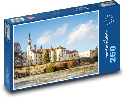 Cisterciánsky kláštor - Vyšší Brod, Česká republika - Puzzle 260 dielikov, rozmer 41x28,7 cm