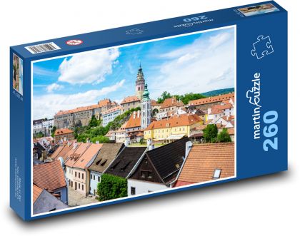 Český Krumlov - Czechy, miejsc. - Puzzle 260 elementów, rozmiar 41x28,7 cm