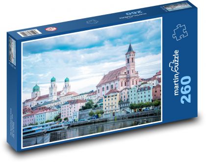 Passau Church - Germany, house - Puzzle 260 pieces, size 41x28.7 cm 