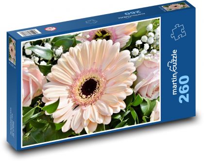 Flower - flower, bouquet - Puzzle 260 pieces, size 41x28.7 cm 