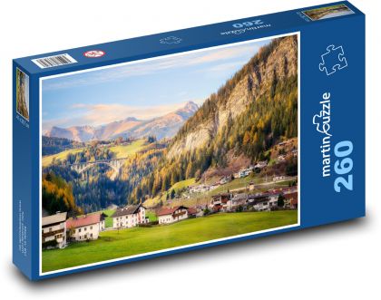 Południowe Włochy - Tyrol, Alpy - Puzzle 260 elementów, rozmiar 41x28,7 cm