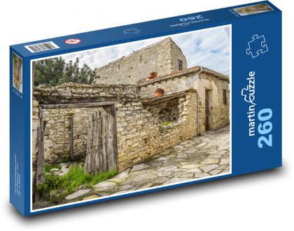 Stary dom - opuszczony, kamień - Puzzle 260 elementów, rozmiar 41x28,7 cm