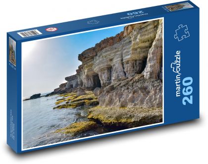Skalní útvary - moře, jeskyně - Puzzle 260 dílků, rozměr 41x28,7 cm