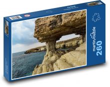 Morské jaskyne - pobrežie, skaly Puzzle 260 dielikov - 41 x 28,7 cm 