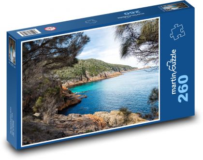 Zatoka - wybrzeże, ocean - Puzzle 260 elementów, rozmiar 41x28,7 cm