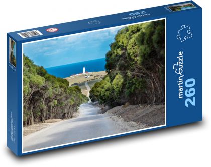 Maják - silnice, oceán - Puzzle 260 dílků, rozměr 41x28,7 cm