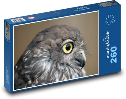 Dravá sova - pták, zvíře - Puzzle 260 dílků, rozměr 41x28,7 cm