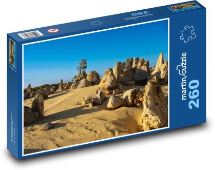 Poušť - západ slunce, Národní park Nambung - puzzle 260 dílků