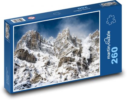 Lavina - hora, Alpy - Puzzle 260 dílků, rozměr 41x28,7 cm