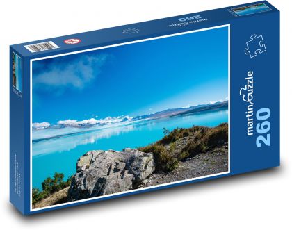 Jazero Pukaki - Alpy, Nový Zéland - Puzzle 260 dielikov, rozmer 41x28,7 cm