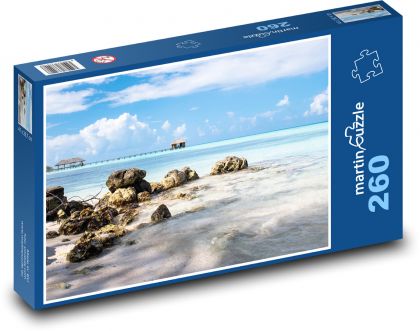 Fakarava - coral atoll, island - Puzzle 260 pieces, size 41x28.7 cm 