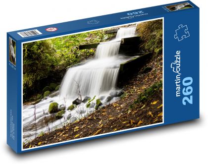 Waterfall - lake, water - Puzzle 260 pieces, size 41x28.7 cm 