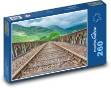 Eisenbahngleise - Eisenbahnen, Schienen Puzzle 260 Teile - 41 x28,7 cm