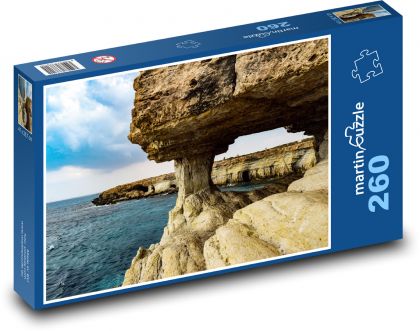 Morské jaskyne - skala, útes - Puzzle 260 dielikov, rozmer 41x28,7 cm