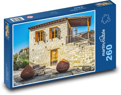Starý dům - architektura, kámen - Puzzle 260 dílků, rozměr 41x28,7 cm