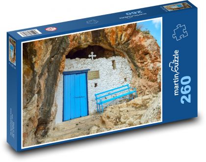 Kaple - jeskyně, stavba - Puzzle 260 dílků, rozměr 41x28,7 cm