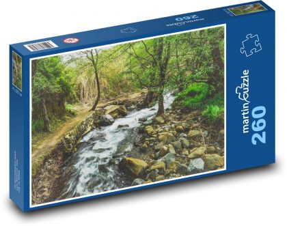 Potok - les, řeka - Puzzle 260 dílků, rozměr 41x28,7 cm
