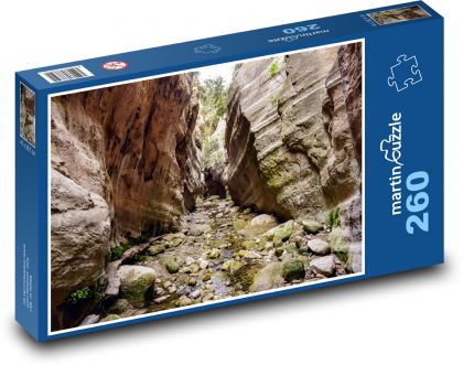 Akamas - Kypr, soutěska - Puzzle 260 dílků, rozměr 41x28,7 cm