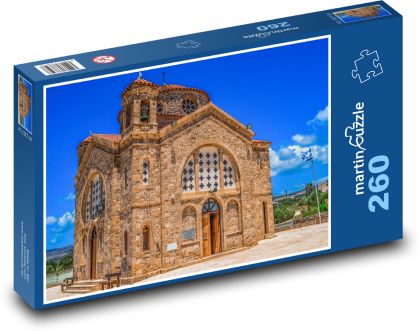 Kostel - architektura, stavba - Puzzle 260 dílků, rozměr 41x28,7 cm