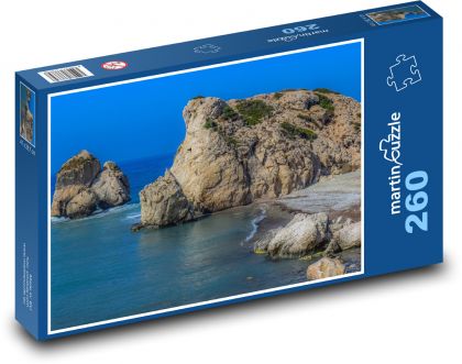 Skála v moři - příroda, krajina - Puzzle 260 dílků, rozměr 41x28,7 cm