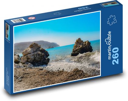 Skaly - vlny, more - Puzzle 260 dielikov, rozmer 41x28,7 cm