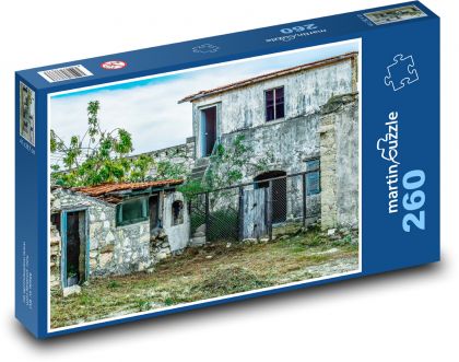 Opustený dom - stará budova, zrúcanina - Puzzle 260 dielikov, rozmer 41x28,7 cm