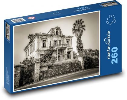 Opuštěný dům - stará stavba, budova  - Puzzle 260 dílků, rozměr 41x28,7 cm