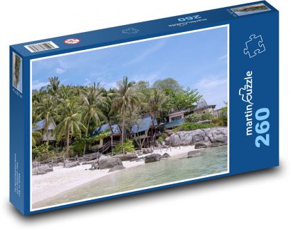 Thajsko -  Ko Nang Yuan, pláž - Puzzle 260 dielikov, rozmer 41x28,7 cm