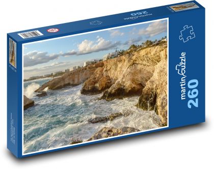 Skalnaté pobřeží - moře, skály - Puzzle 260 dílků, rozměr 41x28,7 cm