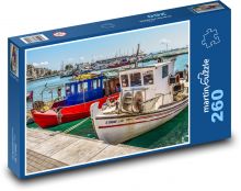 Lodě - přístav, dok Puzzle 260 dílků - 41 x 28,7 cm