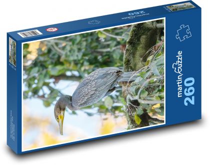 Kormorán - pták, divoká zvěř - Puzzle 260 dílků, rozměr 41x28,7 cm