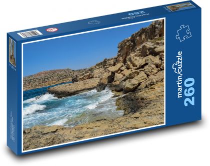Rocky coast - sea, cliff - Puzzle 260 pieces, size 41x28.7 cm 