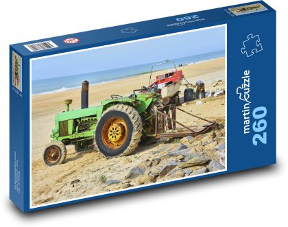 Alter Traktor - Meer, Veteran - Puzzle - 260 Teile