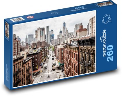 Manhattan  - USA, Nowy Jork - Puzzle 260 elementów, rozmiar 41x28,7 cm