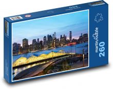 New York - Manhattan, noc Puzzle 260 dielikov - 41 x 28,7 cm