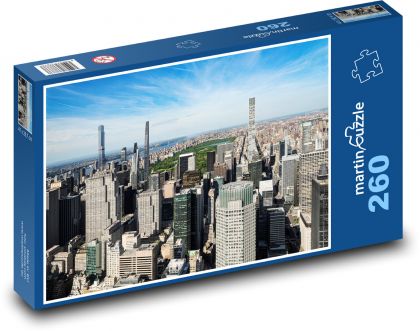 Manhattan - Centrální park, budovy - Puzzle 260 dílků, rozměr 41x28,7 cm