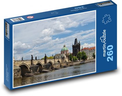 Most Karola - Praga, Czechy - Puzzle 260 elementów, rozmiar 41x28,7 cm